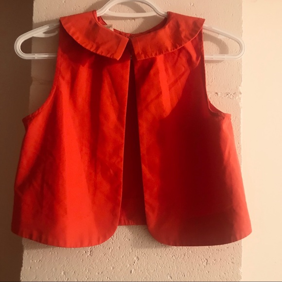 NWOT - Collared Open Back Crop Top - Picture 3 of 4